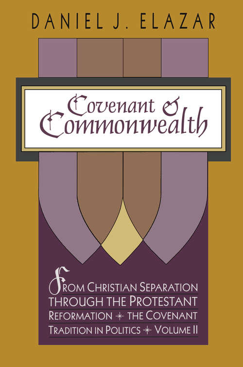 Book cover of Covenant and Commonwealth