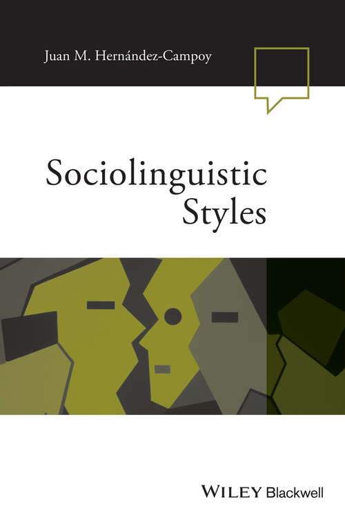 Book cover of Sociolinguistic Styles
