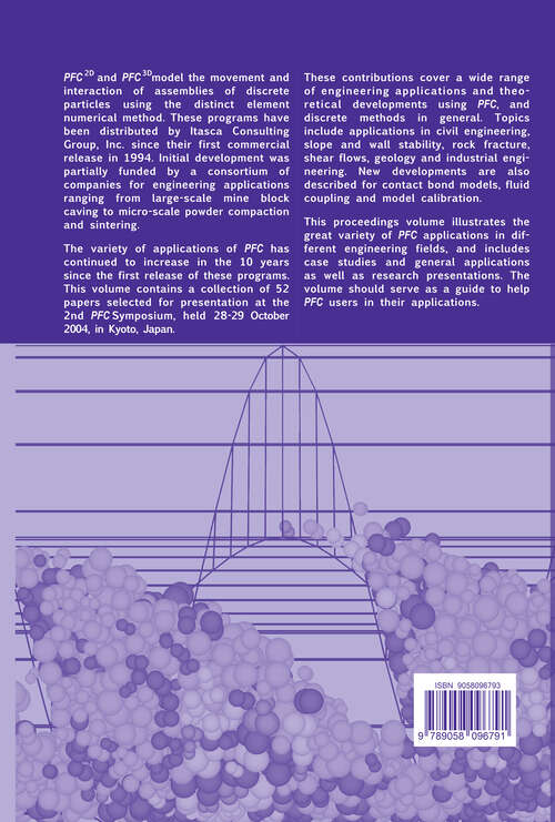 Book cover of Numerical Modeling in Micromechanics via Particle Methods - 2004: Proceedings of the 2nd International PFC Symposium, Kyoto, Japan, 28-29 October 2004