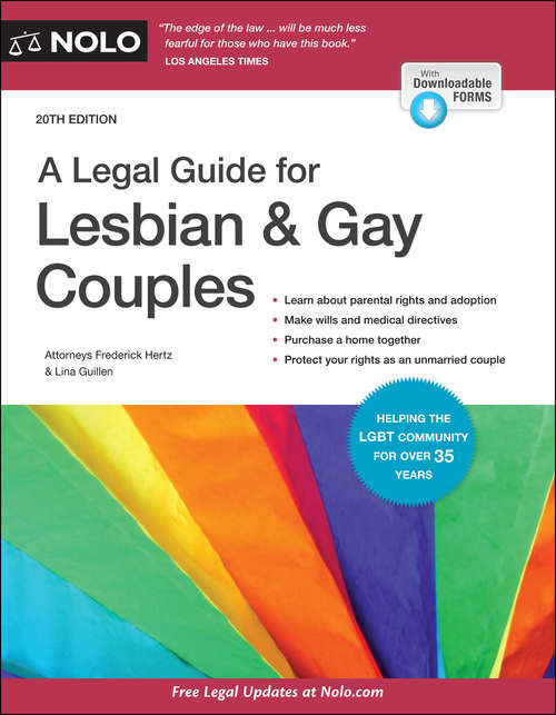 Book cover of Legal Guide for Lesbian & Gay Couples, A (Twentieth Edition)