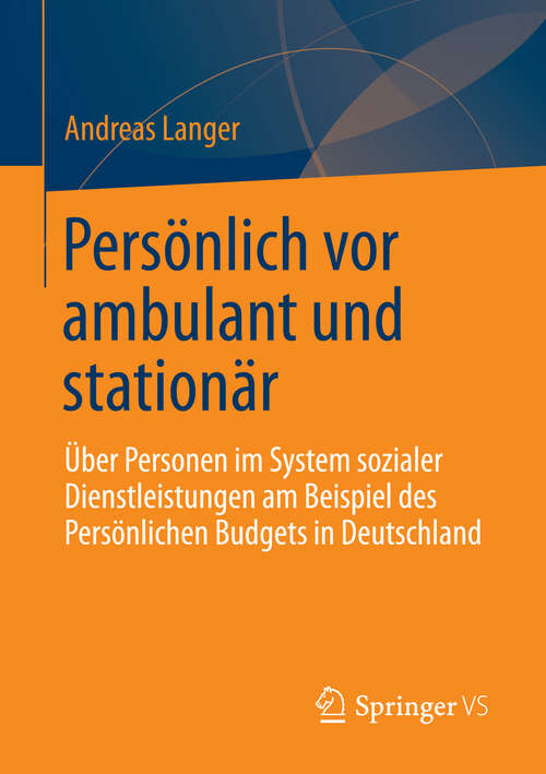 Book cover of Persönlich vor ambulant und stationär
