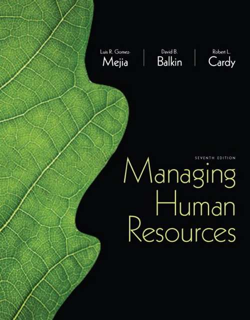 Book cover of Managing Human Resources (7th Edition)