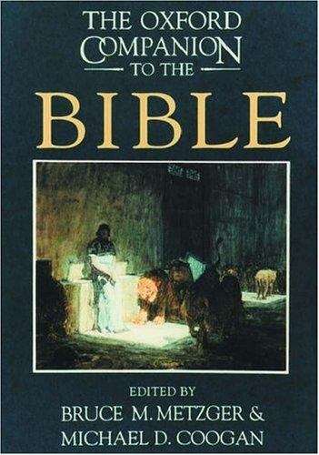 Book cover of The Oxford Companion to the Bible