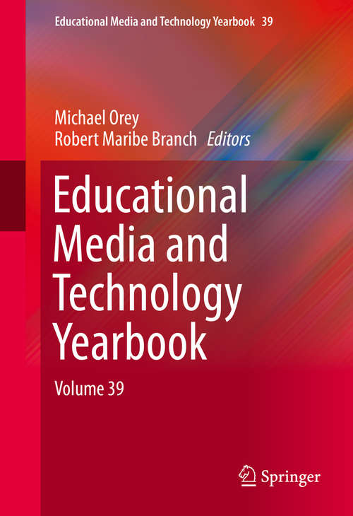 Book cover of Educational Media and Technology Yearbook, Volume 39