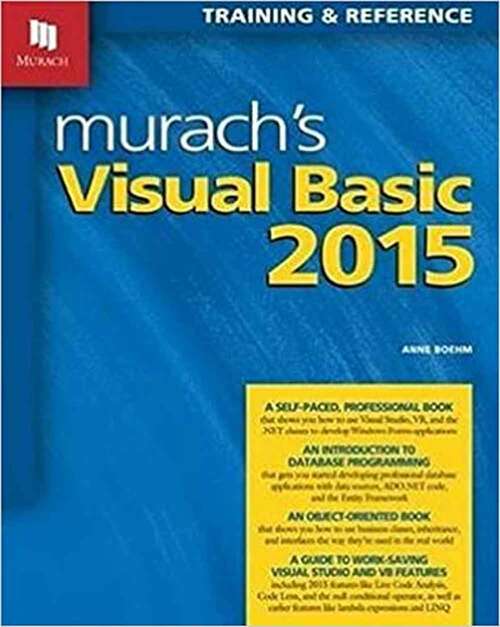 Book cover of Murach's Visual Basic 2015 (Sixth Edition)
