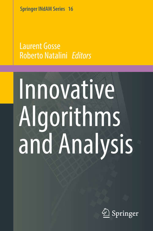 Book cover of Innovative Algorithms and Analysis