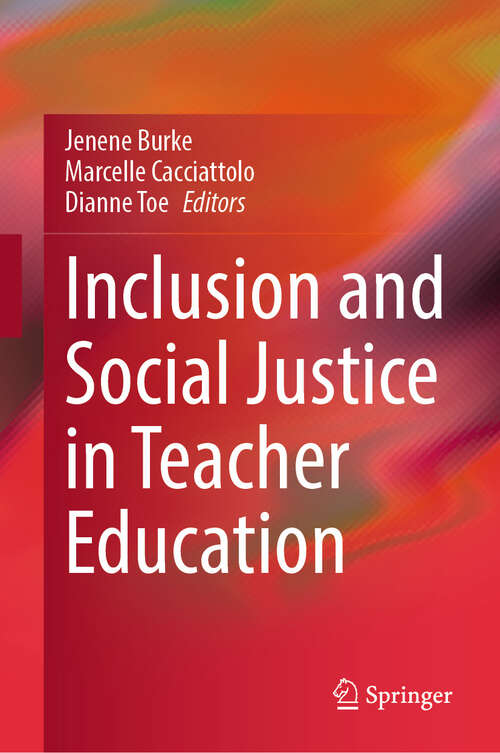 Book cover of Inclusion and Social Justice in Teacher Education