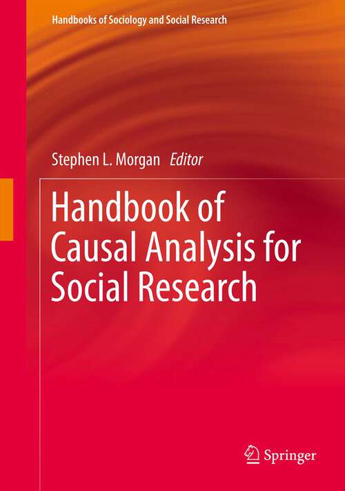 Book cover of Handbook of Causal Analysis for Social Research