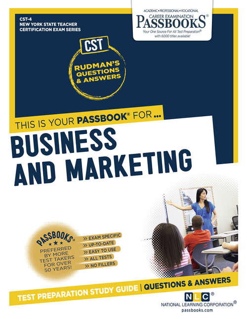 Book cover of Business and Marketing: Passbooks Study Guide (New York State Teacher Certification Examination Series (NYSTCE))