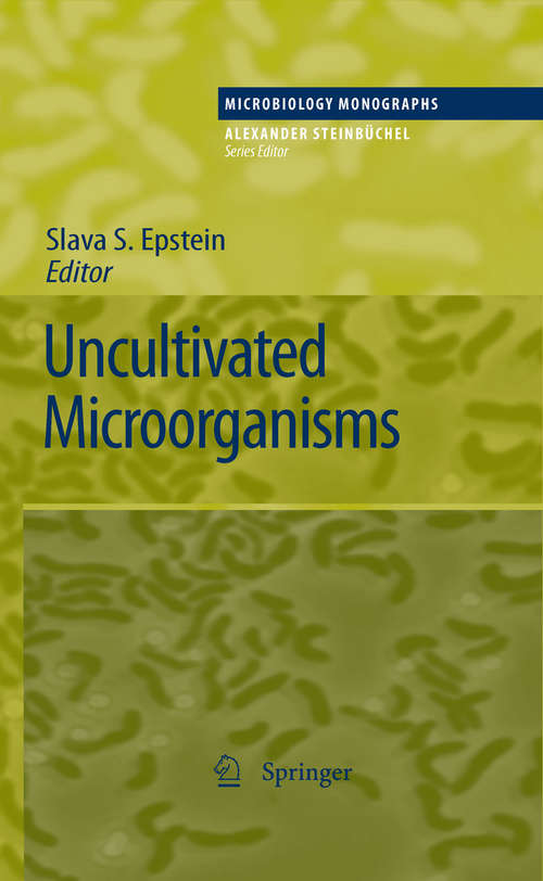 Book cover of Uncultivated Microorganisms