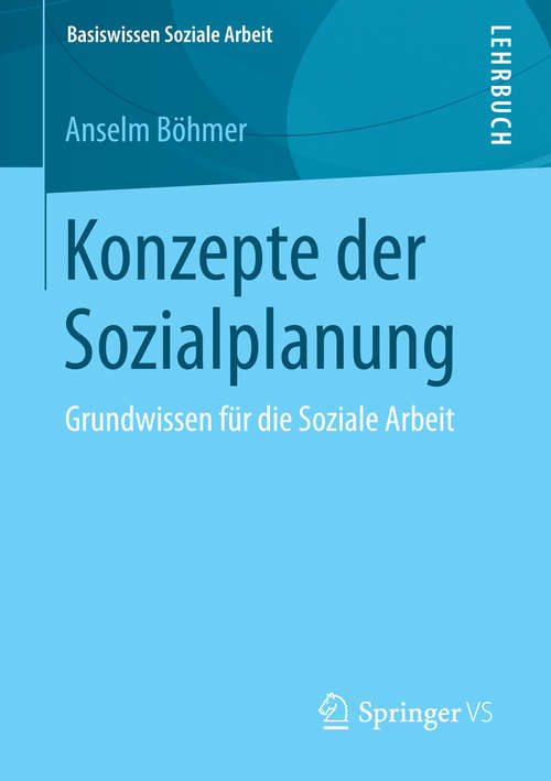 Book cover of Konzepte der Sozialplanung