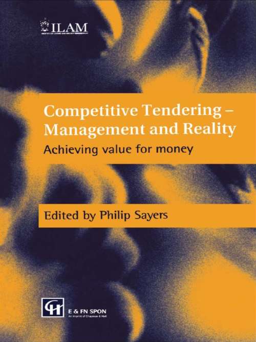 Book cover of Competitive Tendering - Management and Reality: Achieving value for money