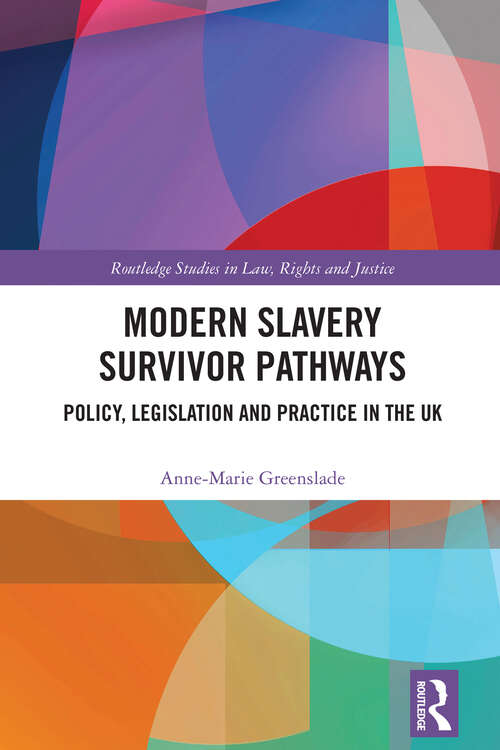 Book cover of Modern Slavery Survivor Pathways: Policy, Legislation and Practice in the UK (Routledge Studies in Law, Rights and Justice)