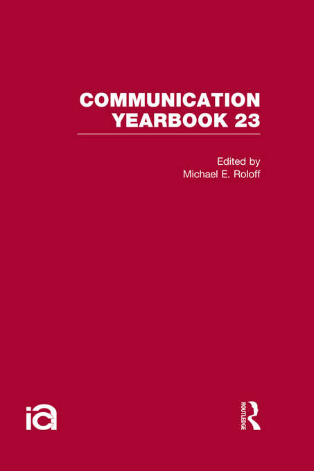 Book cover of Communication Yearbook 23 (Communication Yearbook Ser. #23)