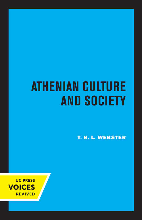 Book cover of Athenian Culture and Society