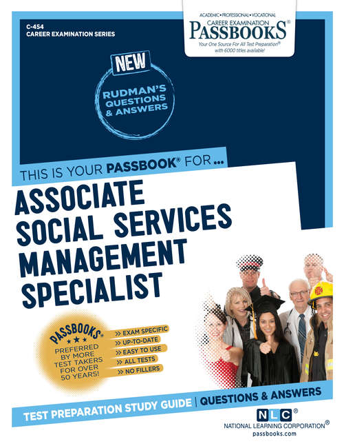 Book cover of Associate Social Services Management Specialist: Passbooks Study Guide (Career Examination Series)