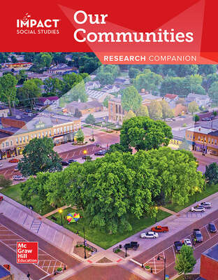 Book cover of IMPACT Social Studies: Our Communities, Research Companion