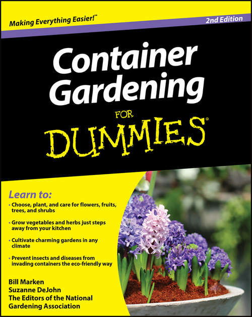 Book cover of Container Gardening For Dummies