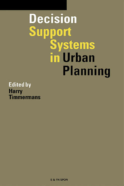 Book cover of Decision Support Systems in Urban Planning