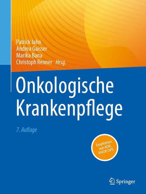 Book cover of Onkologische Krankenpflege (7. Aufl. 2024)