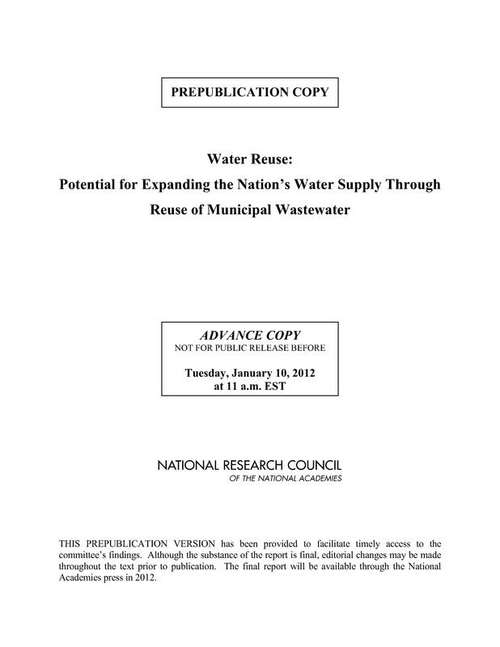 Book cover of Water Reuse