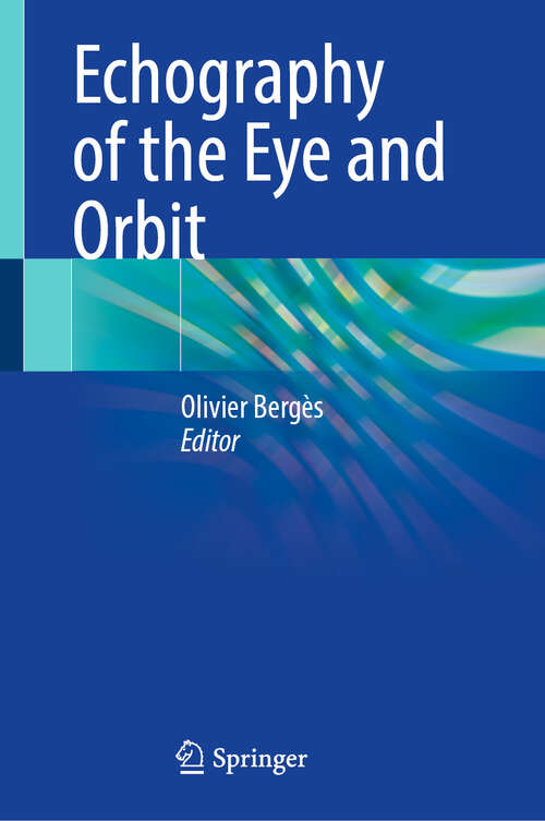 Book cover of Echography of the Eye and Orbit (2024)