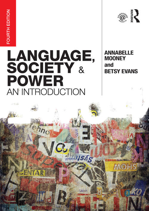 Book cover of Language, Society and Power: An Introduction