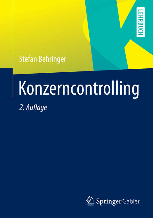 Book cover of Konzerncontrolling