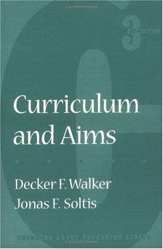 Book cover of Curriculum and Aims