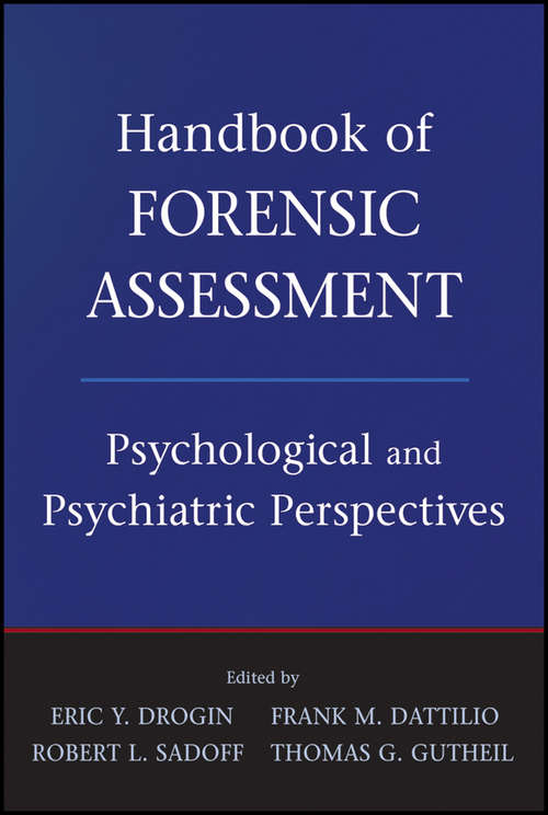 Book cover of Handbook of Forensic Assessment