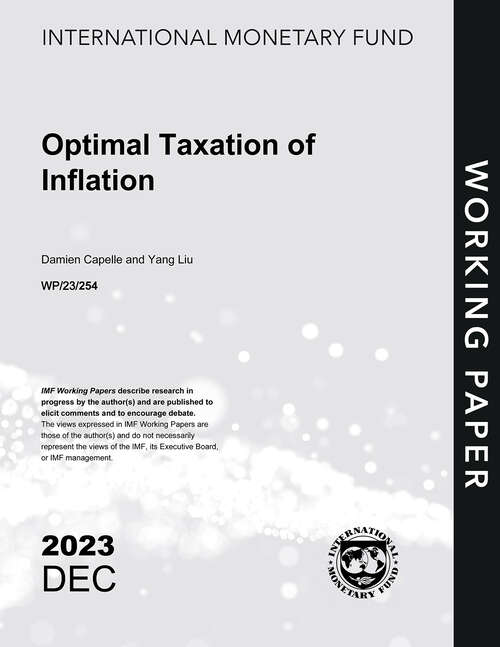 Book cover of Optimal Taxation of Inflation (Imf Working Papers)