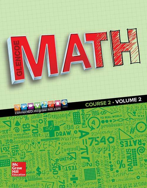 Book cover of Glencoe Math [Course 2, Volume 2]