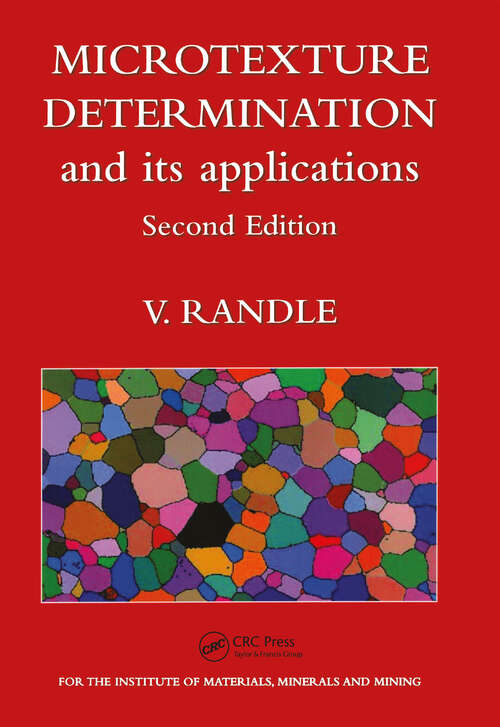 Book cover of Microtexture Determination and Its Applications