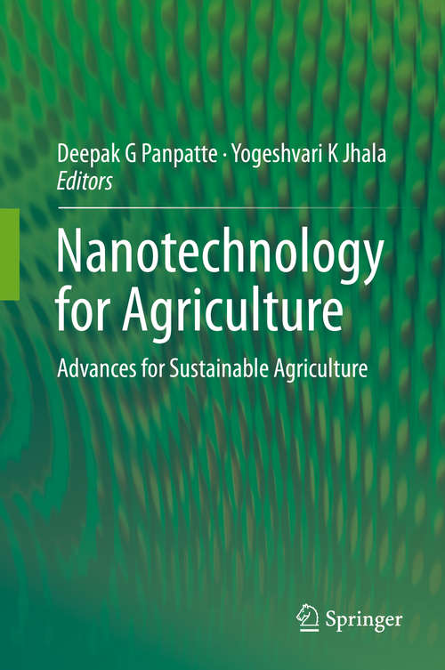 Book cover of Nanotechnology for Agriculture: Advances for Sustainable Agriculture (1st ed. 2019)