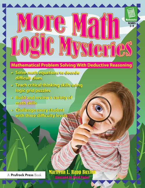 Book cover of More Math Logic Mysteries: Grades 5-8