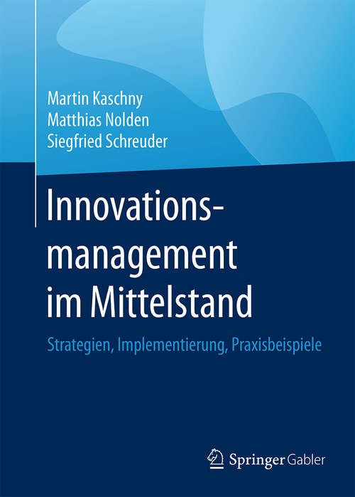 Book cover of Innovationsmanagement im Mittelstand