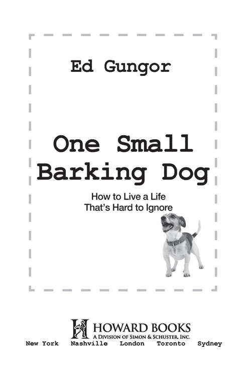 Book cover of One Small Barking Dog
