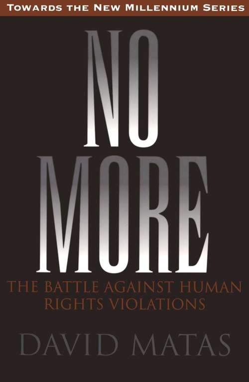 Book cover of No More: The Battle Against Human Rights Violations