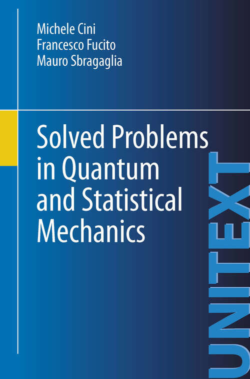 Book cover of Solved Problems in Quantum and Statistical Mechanics