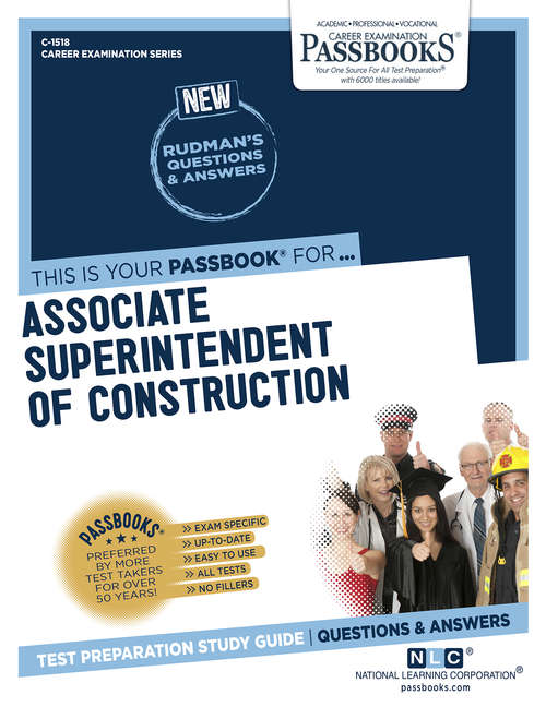 Book cover of Associate Superintendent of Construction: Passbooks Study Guide (Career Examination Series)