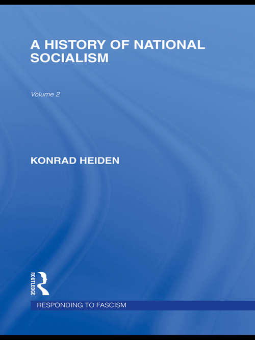 Book cover of A History of National Socialism (Routledge Library Editions)