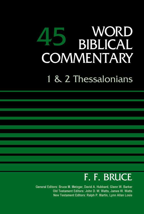 Book cover of 1 and 2 Thessalonians, Volume 45 (Word Biblical Commentary)