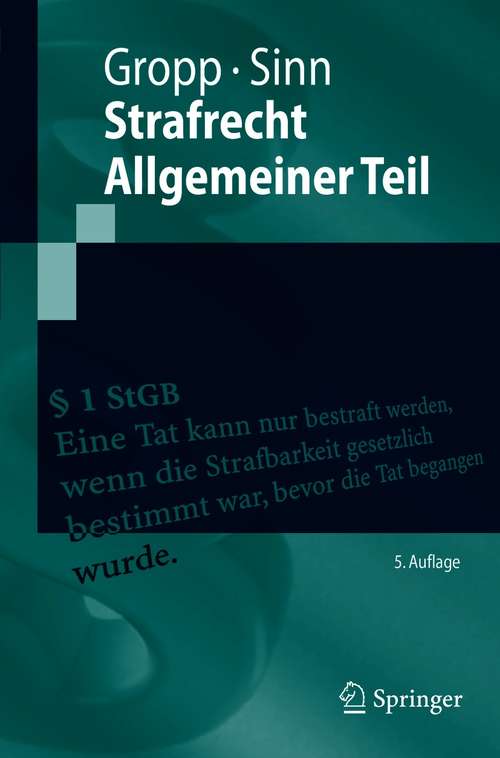 Book cover of Strafrecht  Allgemeiner Teil (5. Aufl. 2020) (Springer-Lehrbuch)