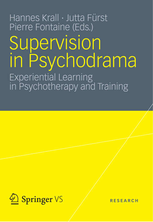 Book cover of Supervision in Psychodrama