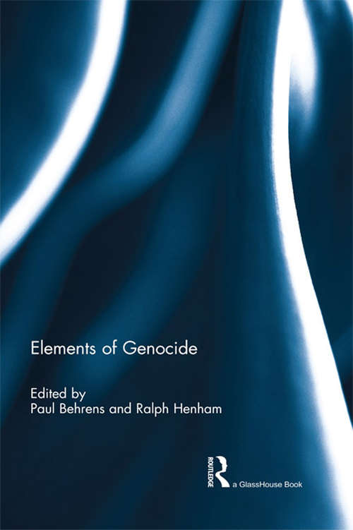 Book cover of Elements of Genocide