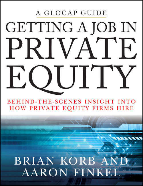 Book cover of Getting a Job in Private Equity