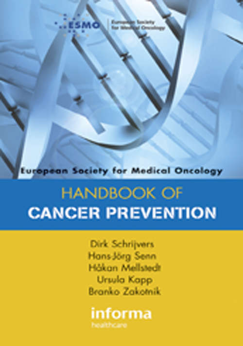 Book cover of ESMO Handbook of Cancer Prevention (European Society for Medical Oncology Handbooks)