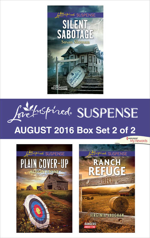 Book cover of Harlequin Love Inspired Suspense August 2016 - Box Set 2 of 2: Silent Sabotage\Plain Cover-Up\Ranch Refuge