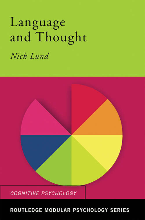 Book cover of Language and Thought (Routledge Modular Psychology)