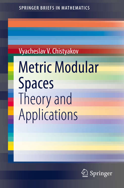 Book cover of Metric Modular Spaces